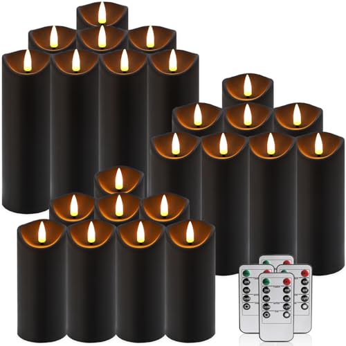 Thumbnail 10 de LIVEN 24 Pack Halloween Decoration Flickering Flameless Candles