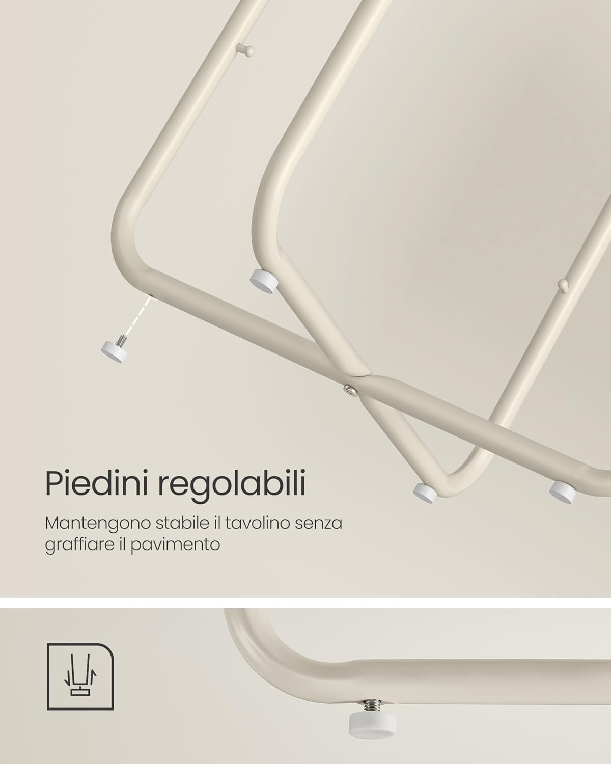 Thumbnail 6 de VASAGLE LET223K67 Tavolino rotondo 45 cm