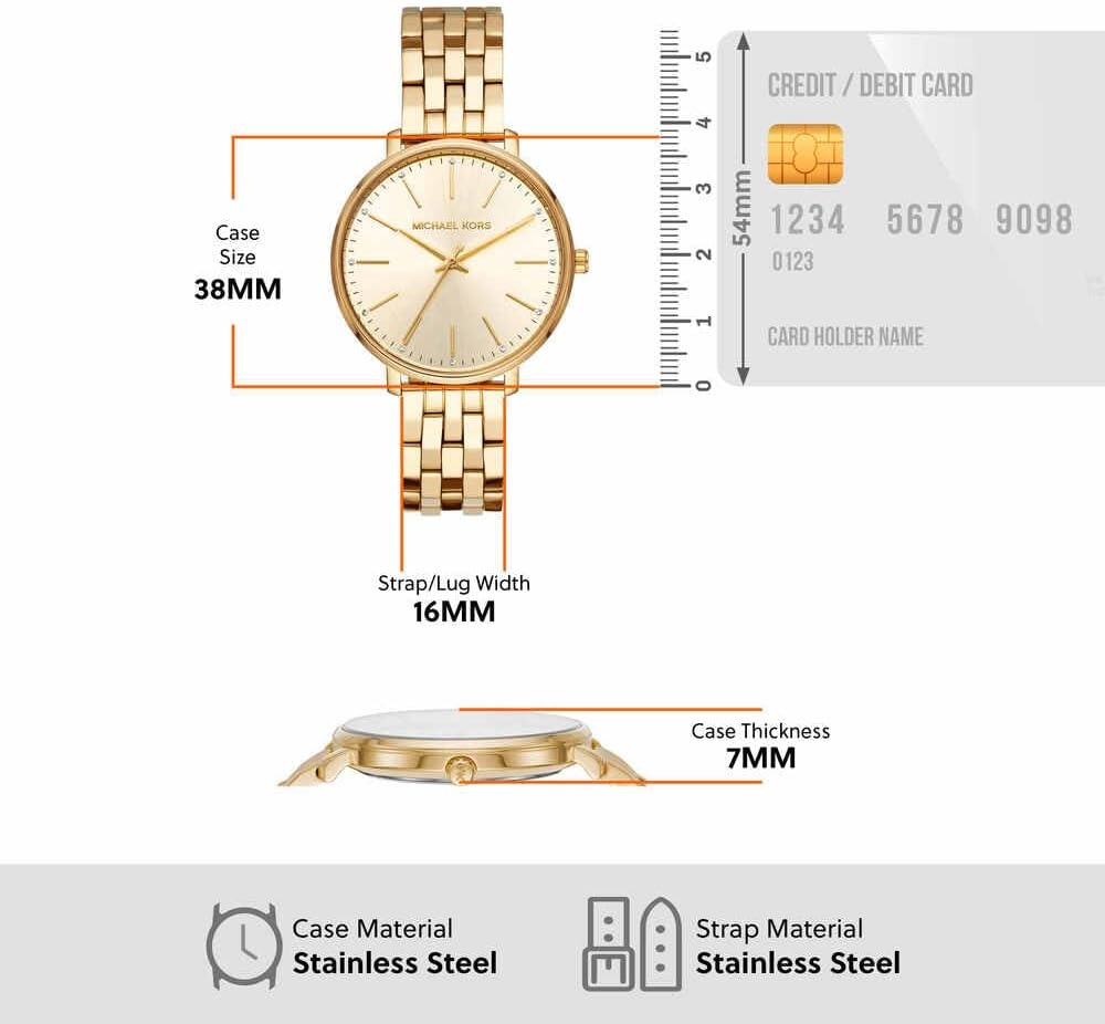Thumbnail 5 de Michael Kors Donna Pyper Orologio: movimento al quarzo a tre lancette