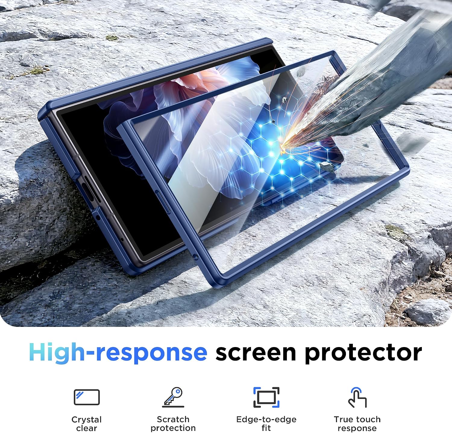 Thumbnail 6 de MOBOSI Z Fold 8 Ultra Magnetic Case with Screen Protector, Blue