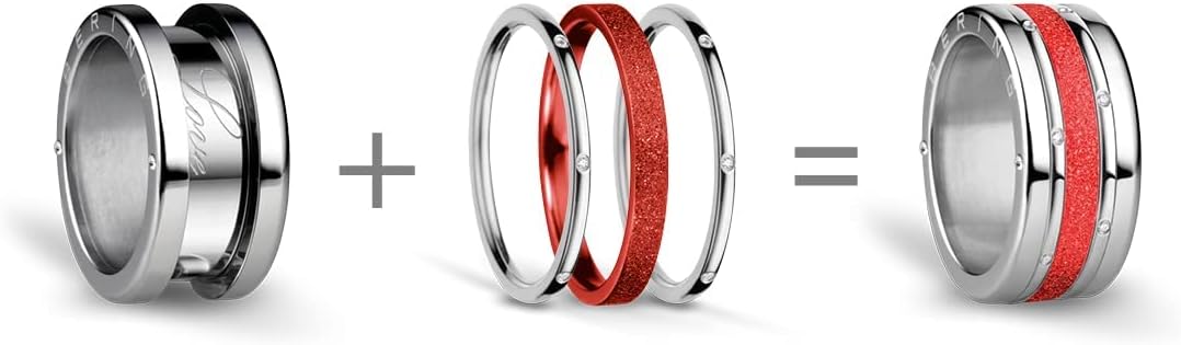 Thumbnail 1 de BERING Damen Ring Arctic Symphony Collection – Lena, acier inoxydable et Swarovski