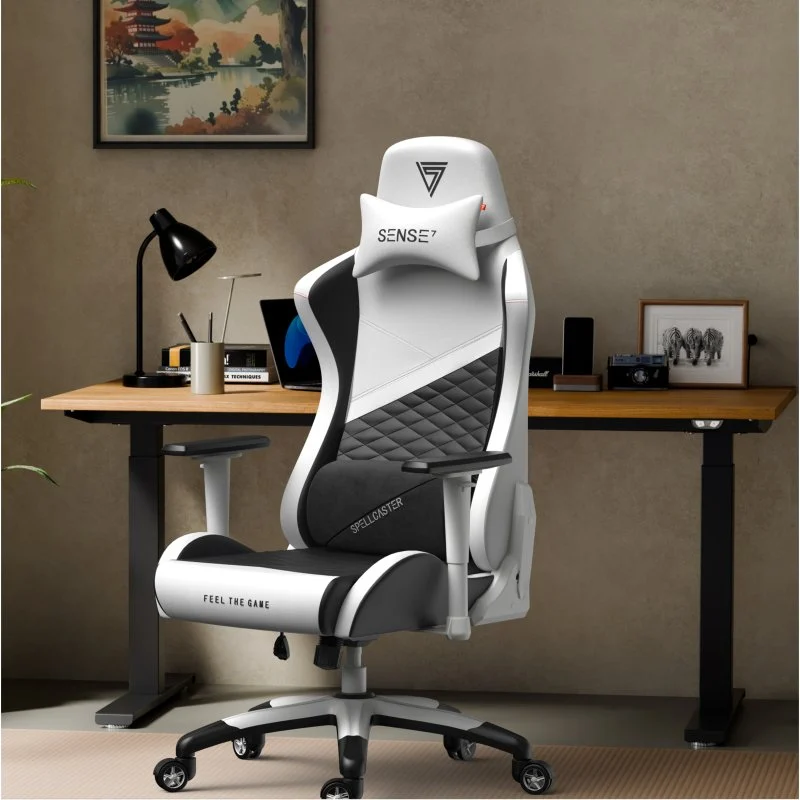 Detalle 2 de SENSE7 Spellcaster Senshi Edition XL: Silla Gaming ergonómica de ecopiel con soporte lumbar, para altas y hasta 160 kg