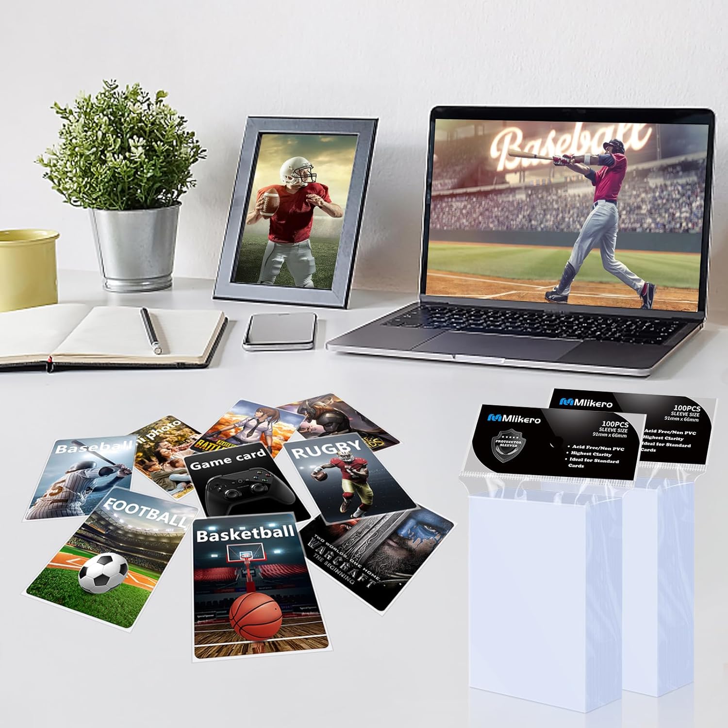 Thumbnail 5 de Mlikero 1000 Card Sleeves 66 x 91 mm 📦