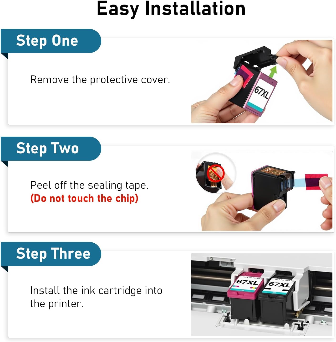 Detalle de LinkDocs Black Ink Cartridge 67