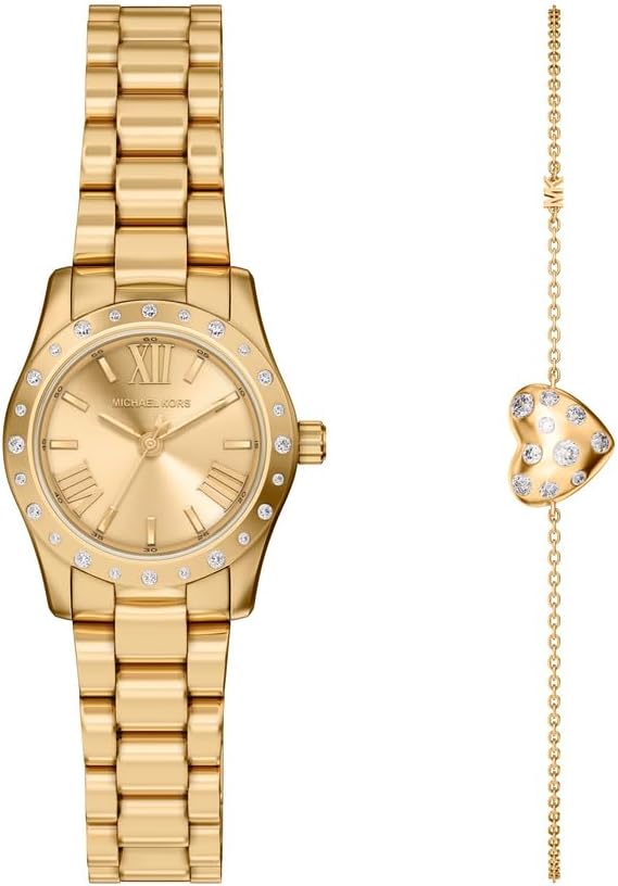Detalle de Michael Kors Lexington Damen-Armbanduhr, 26 mm Quarz, Edelstahlarmband
