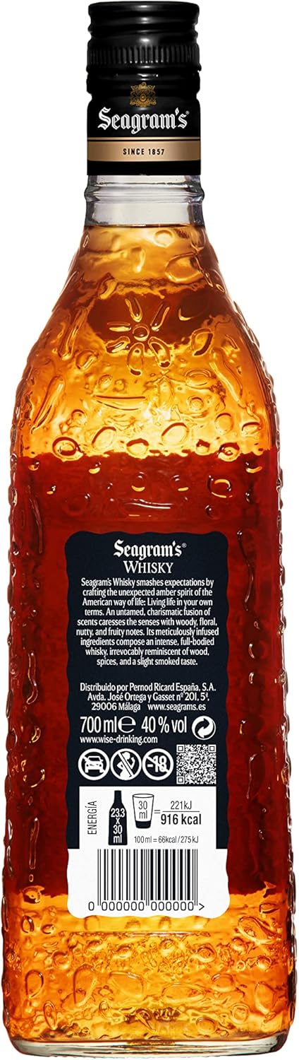 Thumbnail 1 de Seagram's Whisky Premium 700 ml 🥃 Calidad Superior