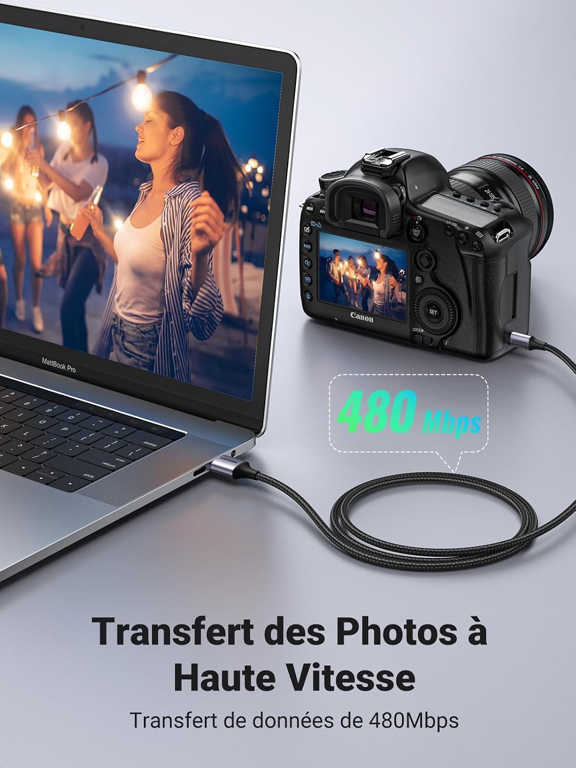 Thumbnail 3 de UGREEN Câble Mini USB Ti 83 Premium ⚡