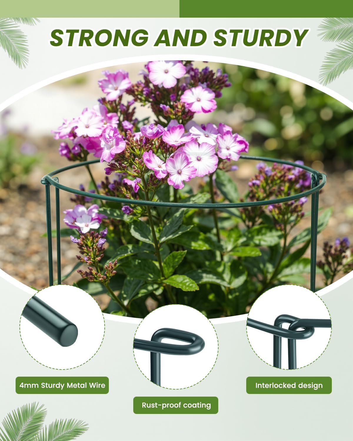 Thumbnail 2 de 10-Pack Heavy-Duty Plant Support Stakes by Garden Sage