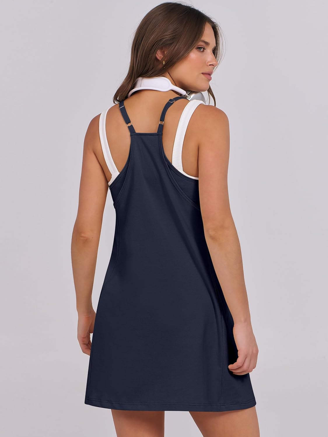 Thumbnail 4 de ANRABESS Women’s Summer Dress Romper with Built-In Shorts (Beach & Travel)
