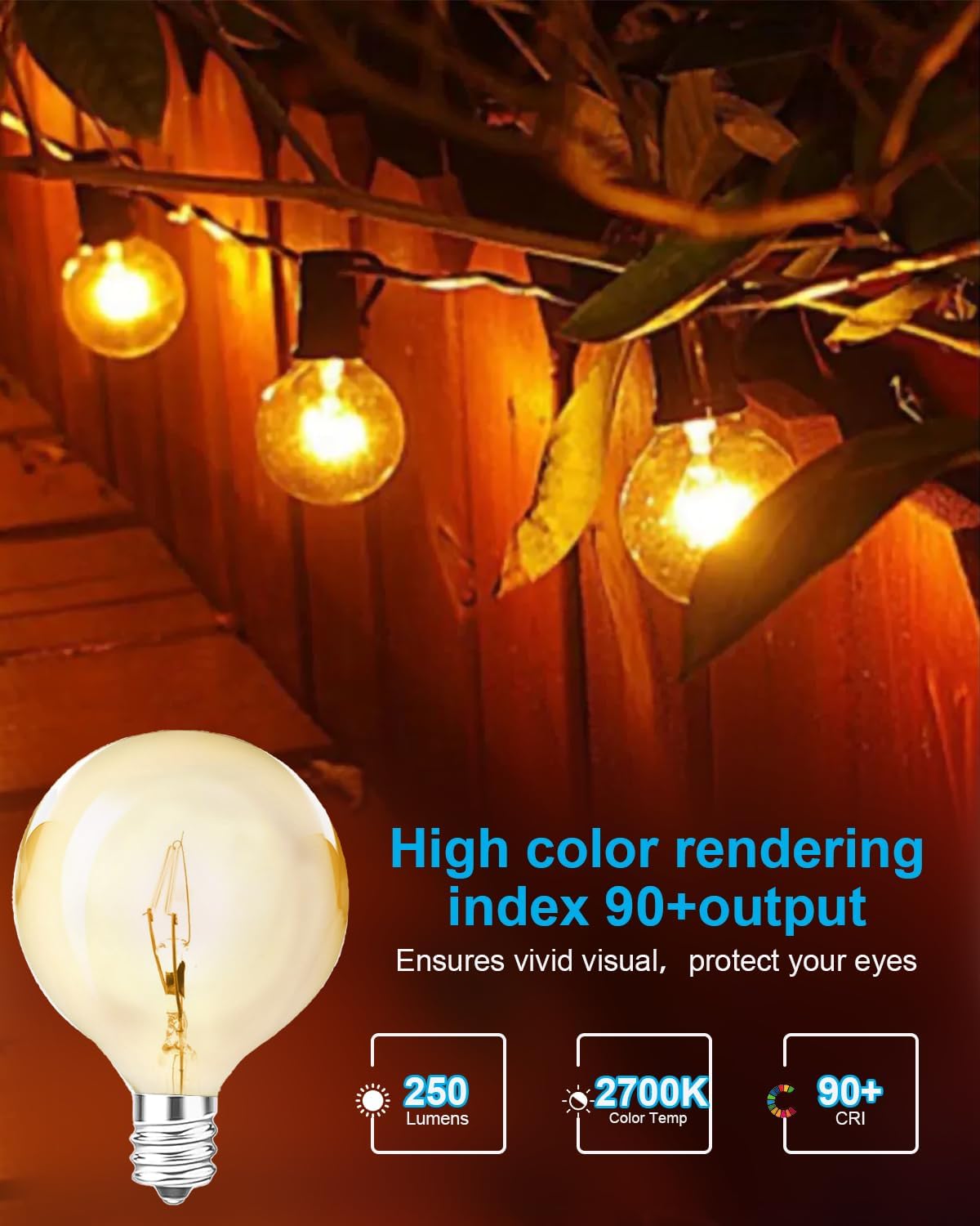 Thumbnail 5 de SerBion G50 120V 25W Wax Warmer Bulbs, E12, Dimmable Warm White, 6-Pack