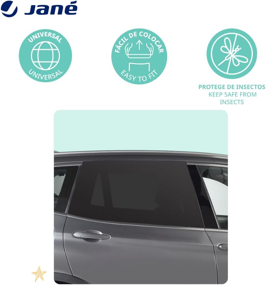 Thumbnail 2 de Jané Parasol para Coche L Negro 2 Uds