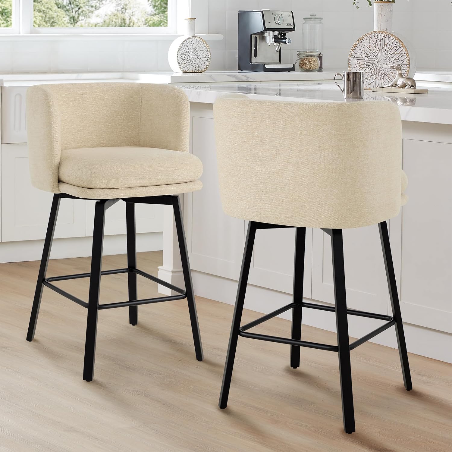 Detalle de Counter Height Swivel Bar Stools, 26-inch