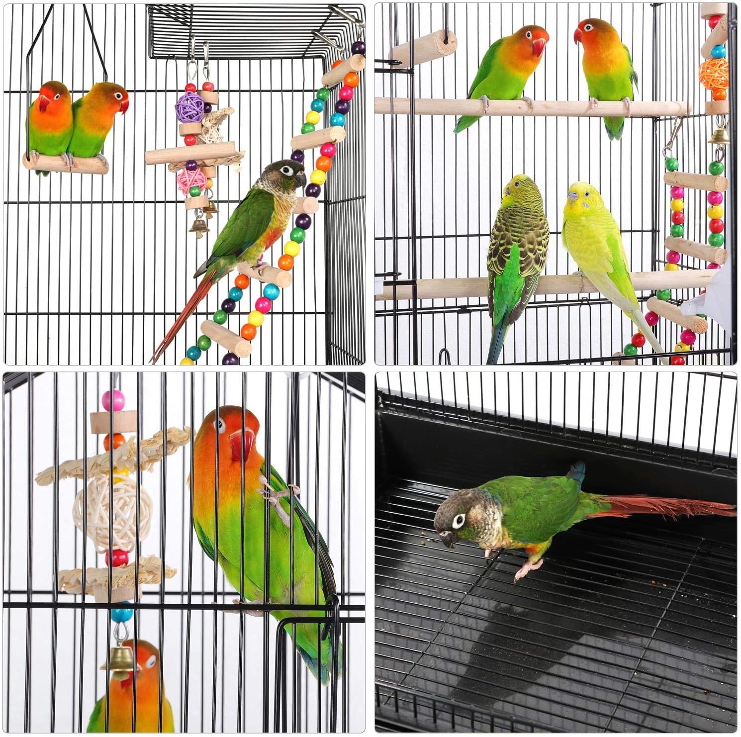 Detalle 2 de Yaheetech Volière intérieure 159 cm 🐦