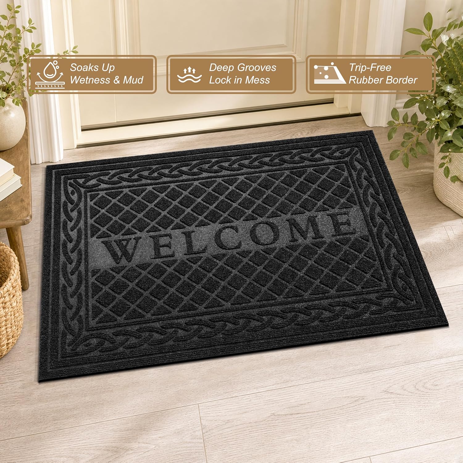 Detalle de Mibao Welcome Mat, 17" x 30