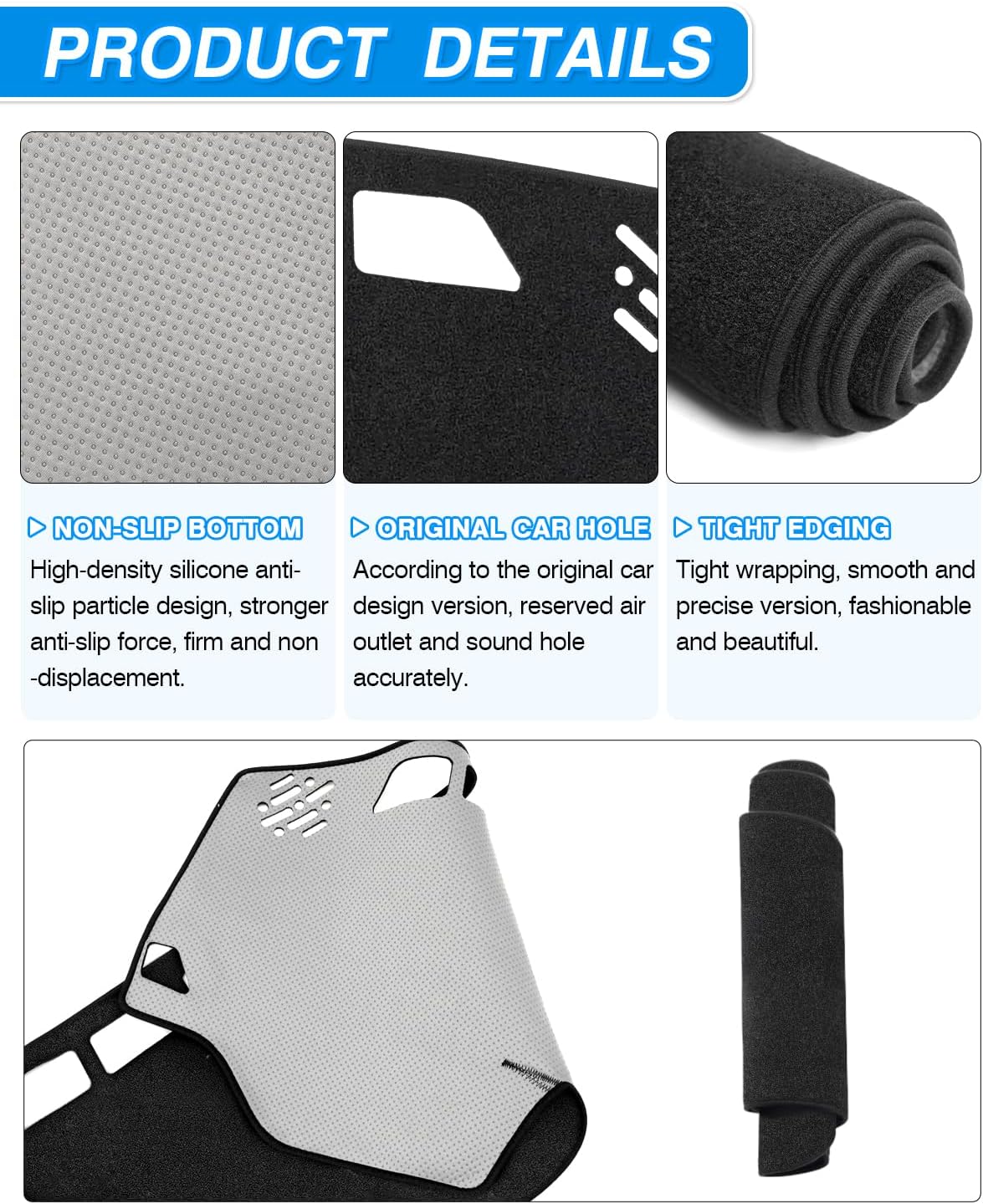 Thumbnail 5 de Cartist Dash Cover for Toyota 4Runner (2003–2009) — Non-Slip Carpet Sunshield & UV Shield