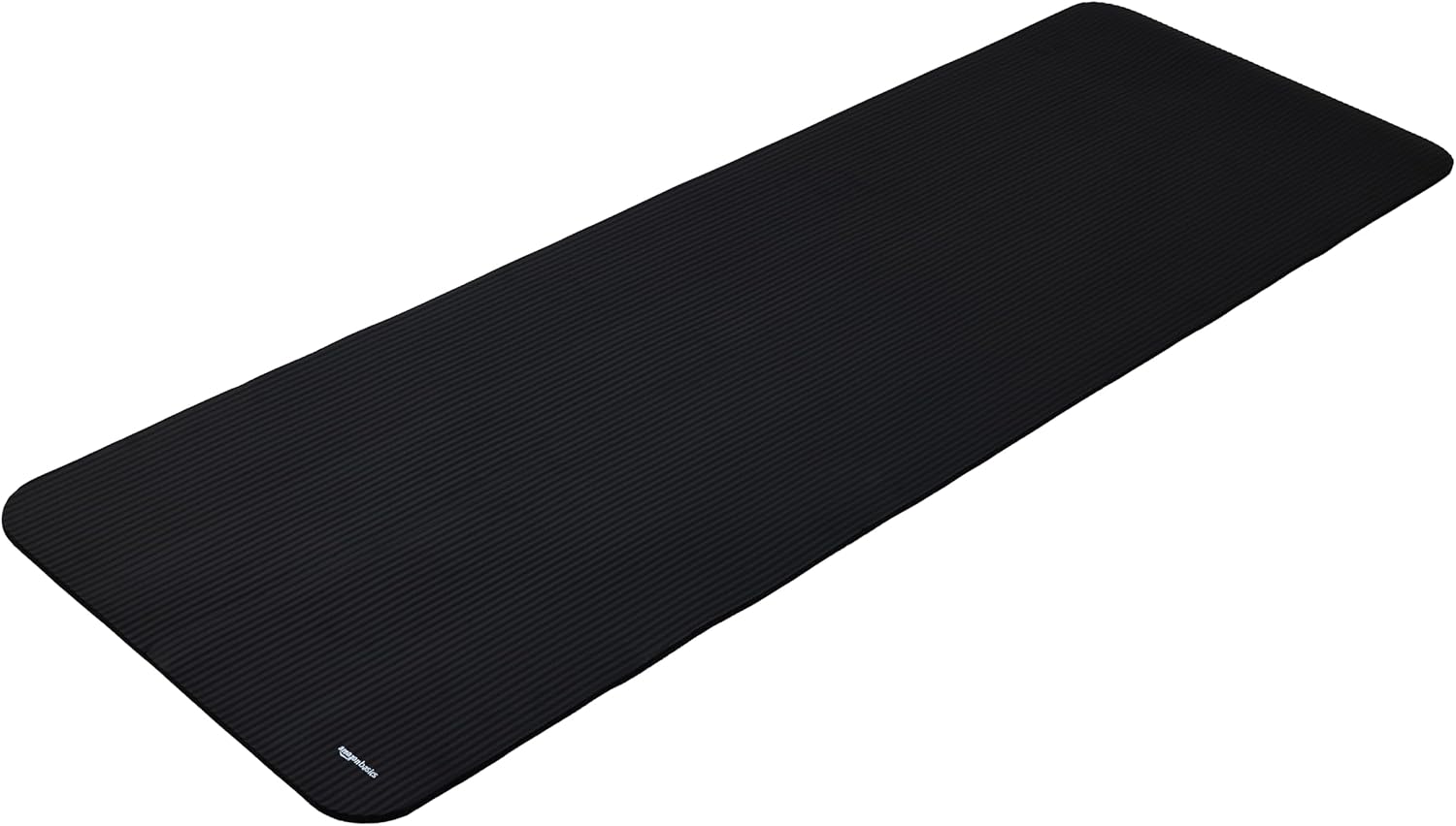 Amazon Basics tappetino da yoga extra spesso 183 x 61 cm, antiscivolo, nero