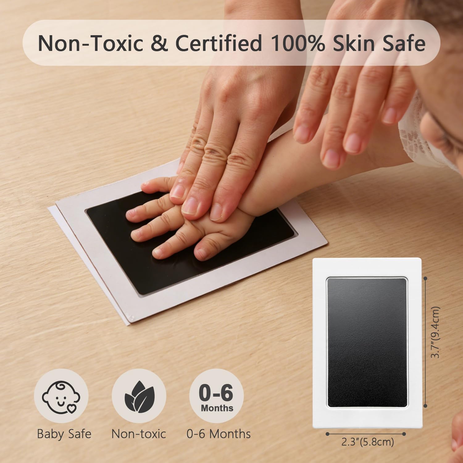 Thumbnail 1 de PewinGo Baby Handprint and Footprint Kit with 100% Clean-Touch Ink Pad 👶