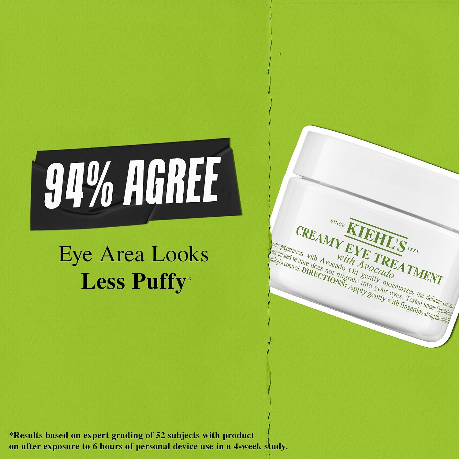 Detalle de KIEHL'S Creamy Eye Treatment: Crema contorno occhi nutriente e illuminante