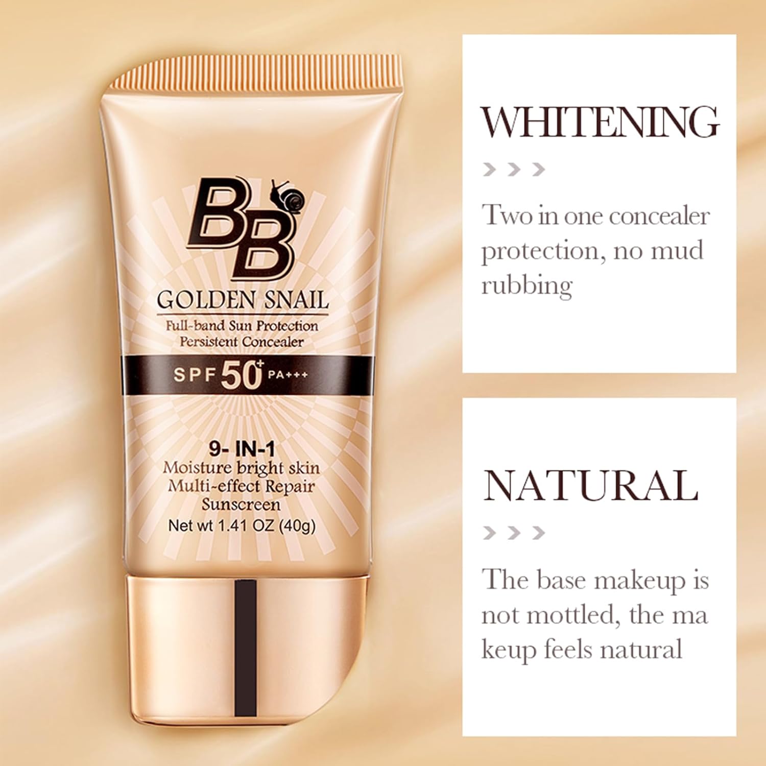 Thumbnail 3 de Golden Snail BB crema SPF50+ tono natural 40 g