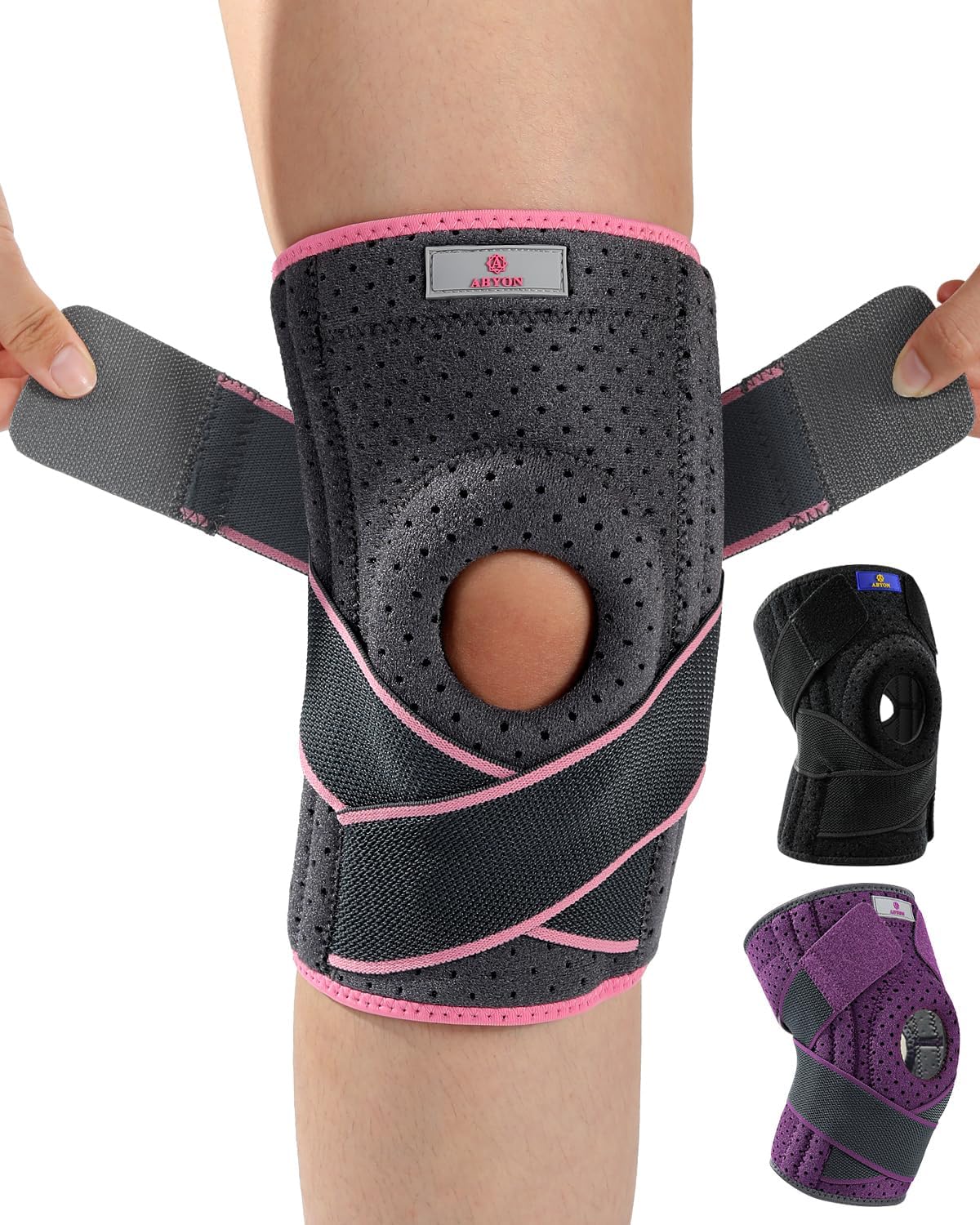 Detalle de ABYON Knee Support for Women 2XL/3XL with Open Patella