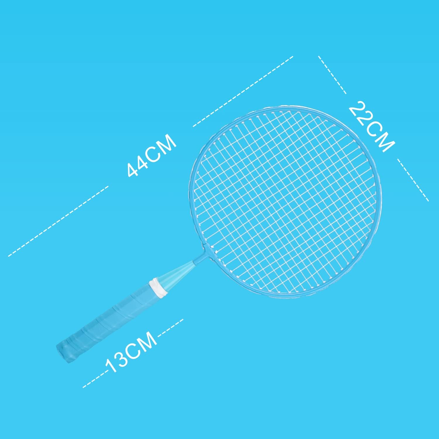 Detalle de Keehoo KH Federball-Set Badminton-Schläger-Set für 2–4 Spieler (für Kinder & Erwachsene), inkl. Federbälle & Tragetasche
