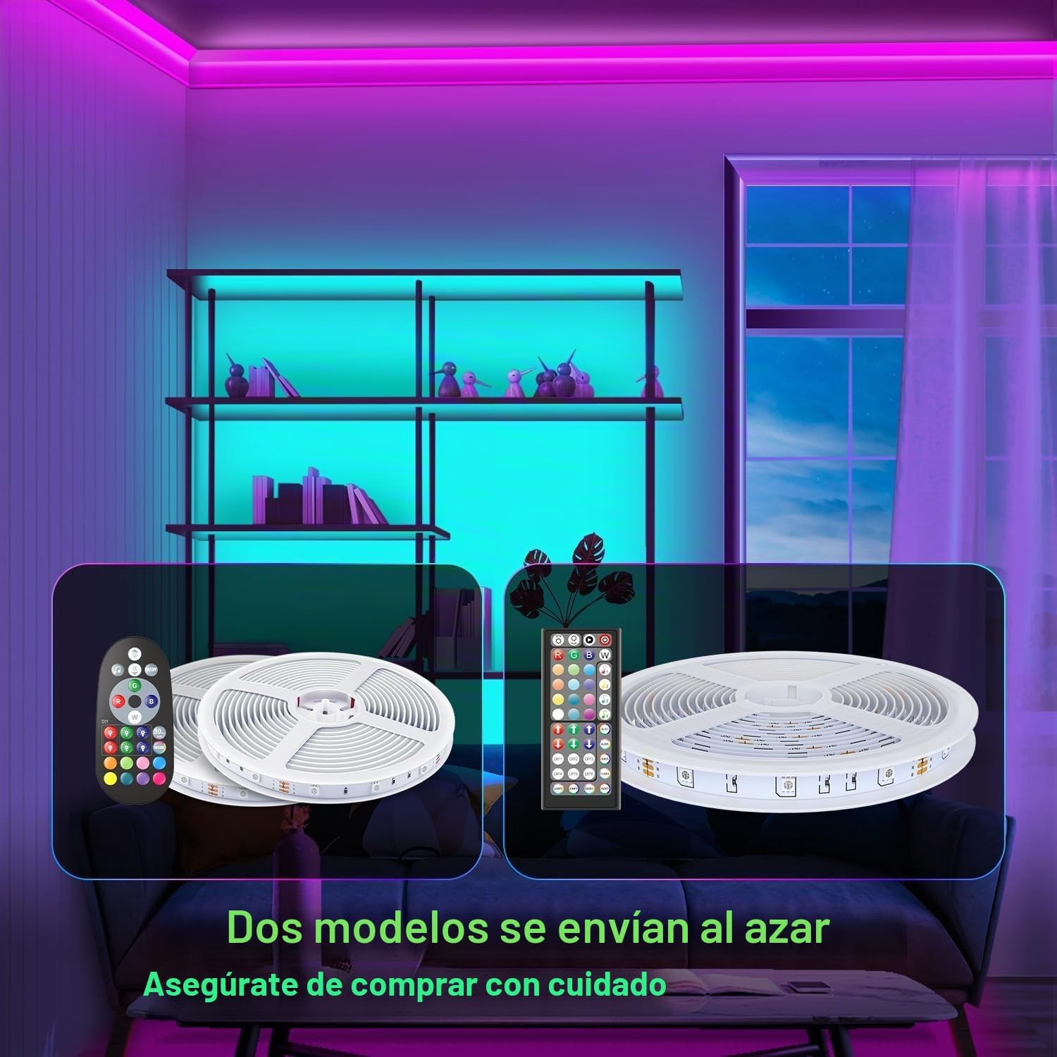 Detalle 2 de Mexllex Tiras LED RGB 30 m con mando