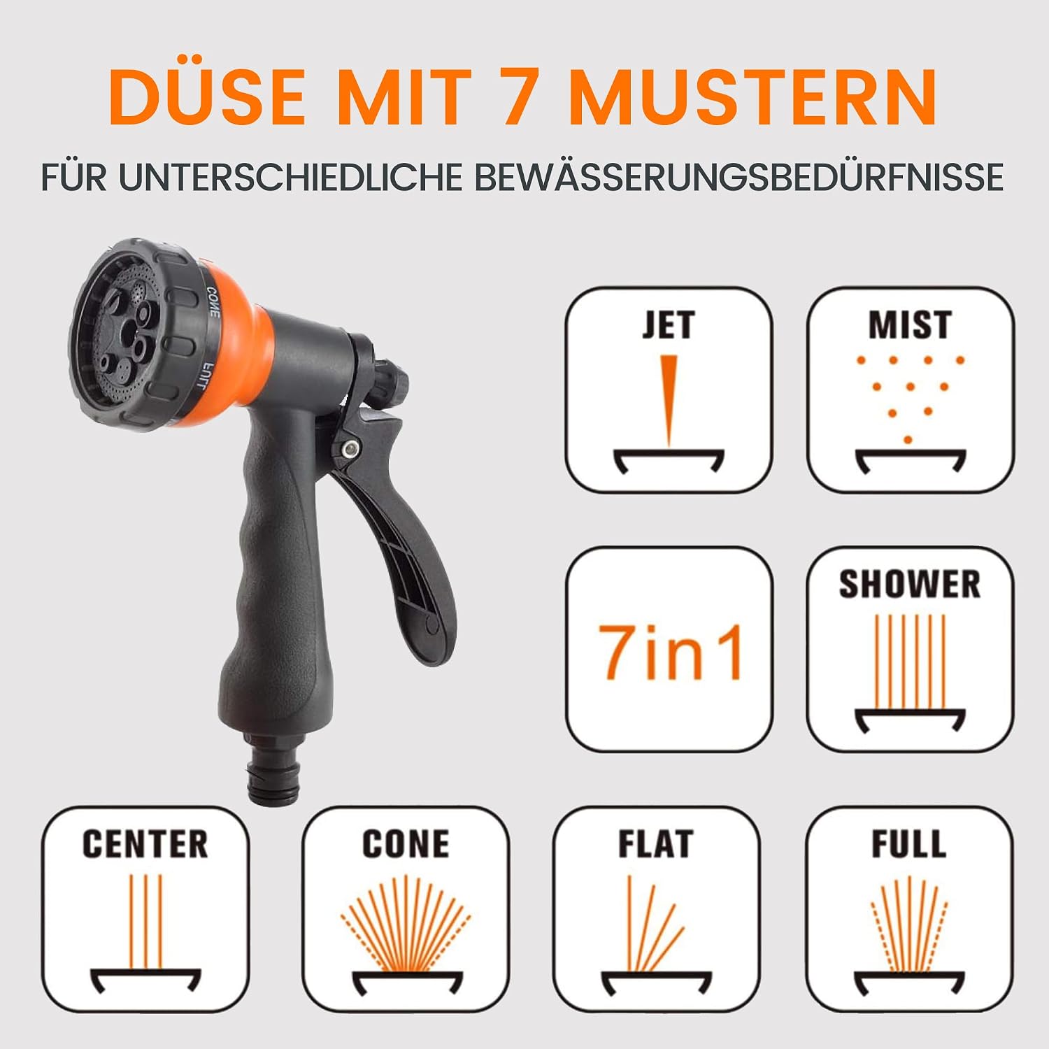 Detalle de Giraffe Tools Automatikschlauchtrommel 30m+2m Wandmontage – 180° Schwenkbar, Multibrause + Anschlussschlauch