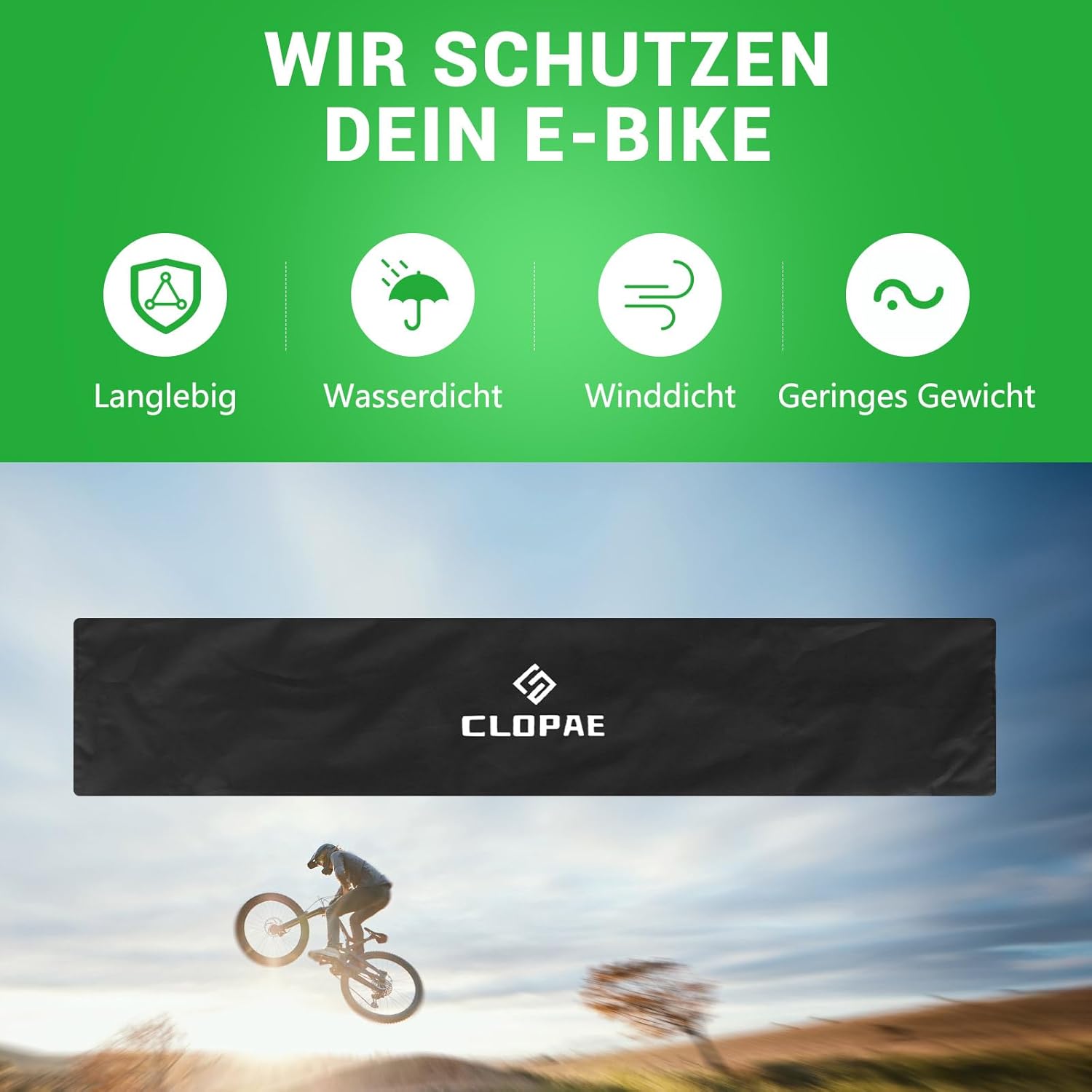 Thumbnail 1 de CLOPAE 2er-Set Lenkerschutzhülle für E-Bikes – Schutzabdeckung gegen Nässe, Staub und Schmutz