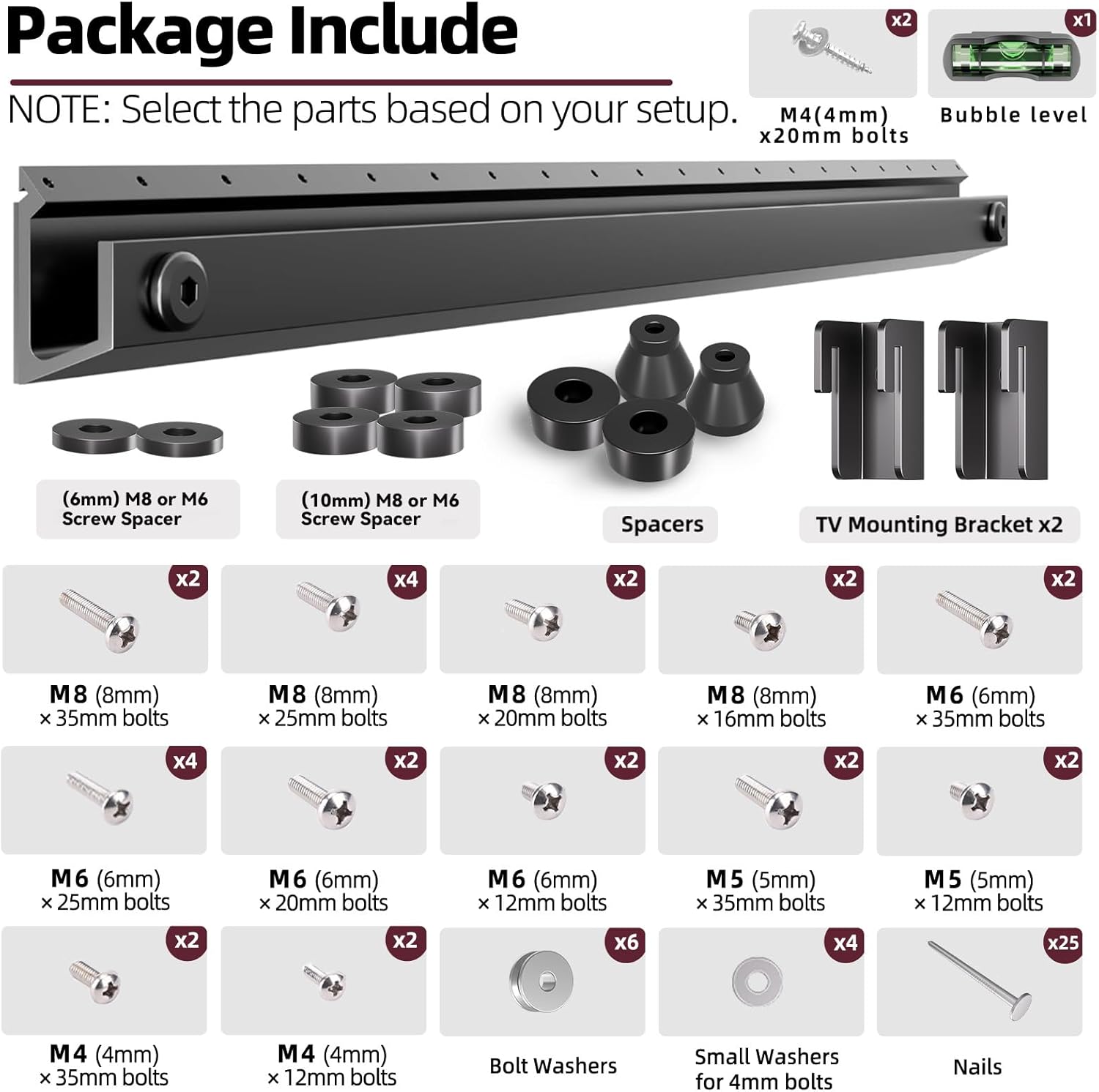 Thumbnail 6 de Anteabee Studless Universal TV Wall Bracket for plasterboard, 22–55" TVs (VESA up to 400x400mm, up to 45kg)