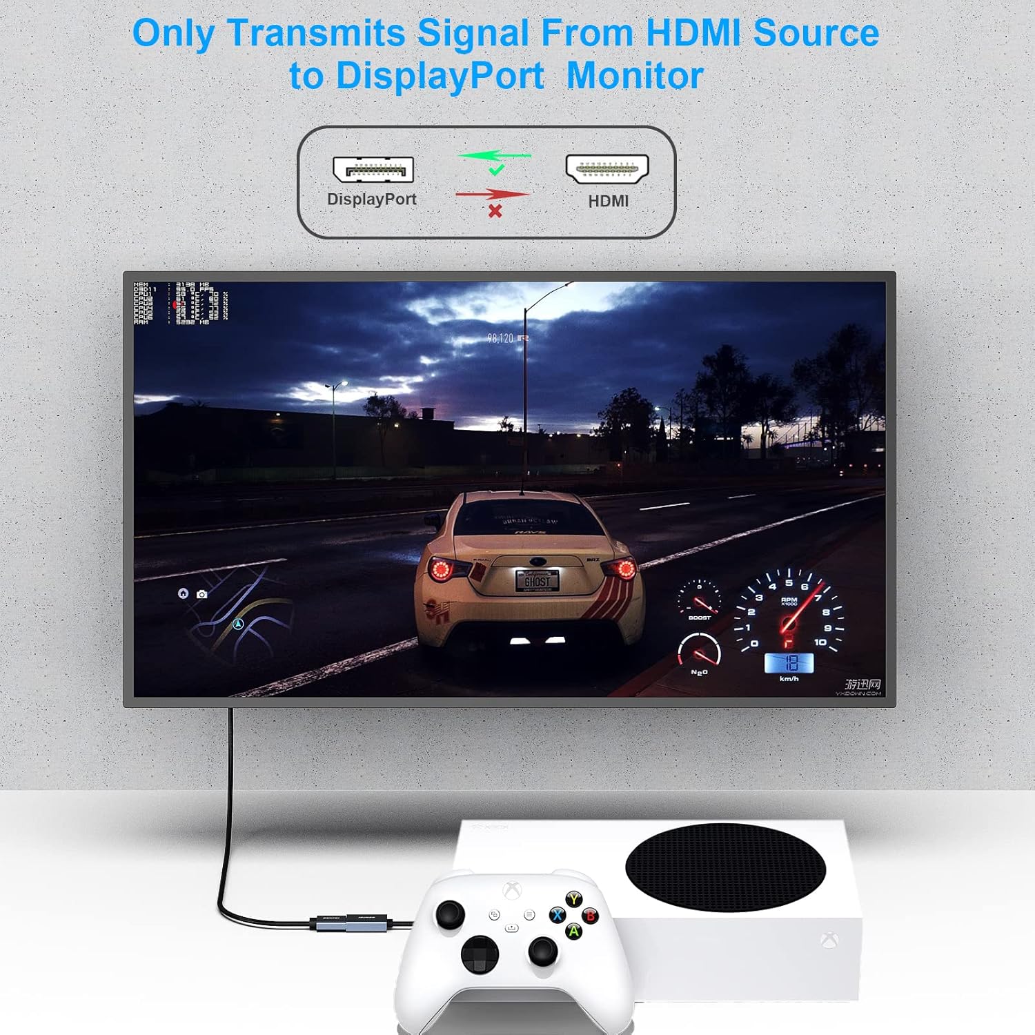 Detalle 2 de BENFEI HDMI auf DisplayPort Adapter 4K@60Hz