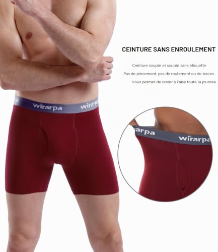 Thumbnail 3 de wirarpa Boxer Homme Coton – Lot de 4, with Braguette Ouverte, Taille XXL