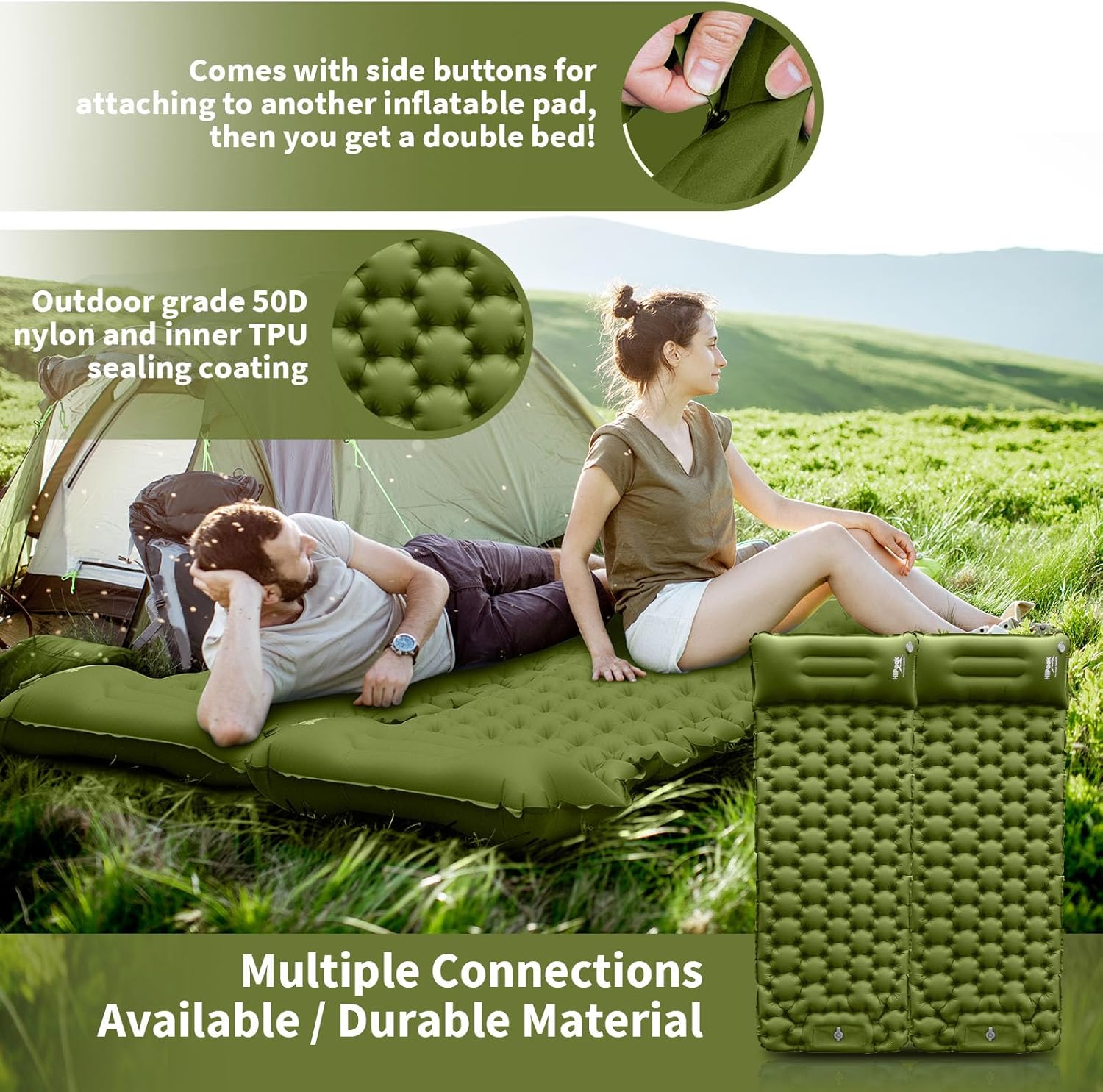 Thumbnail 3 de HiiPeak Camping Sleeping Pad ultralight inflatable 1️⃣ ⛺️