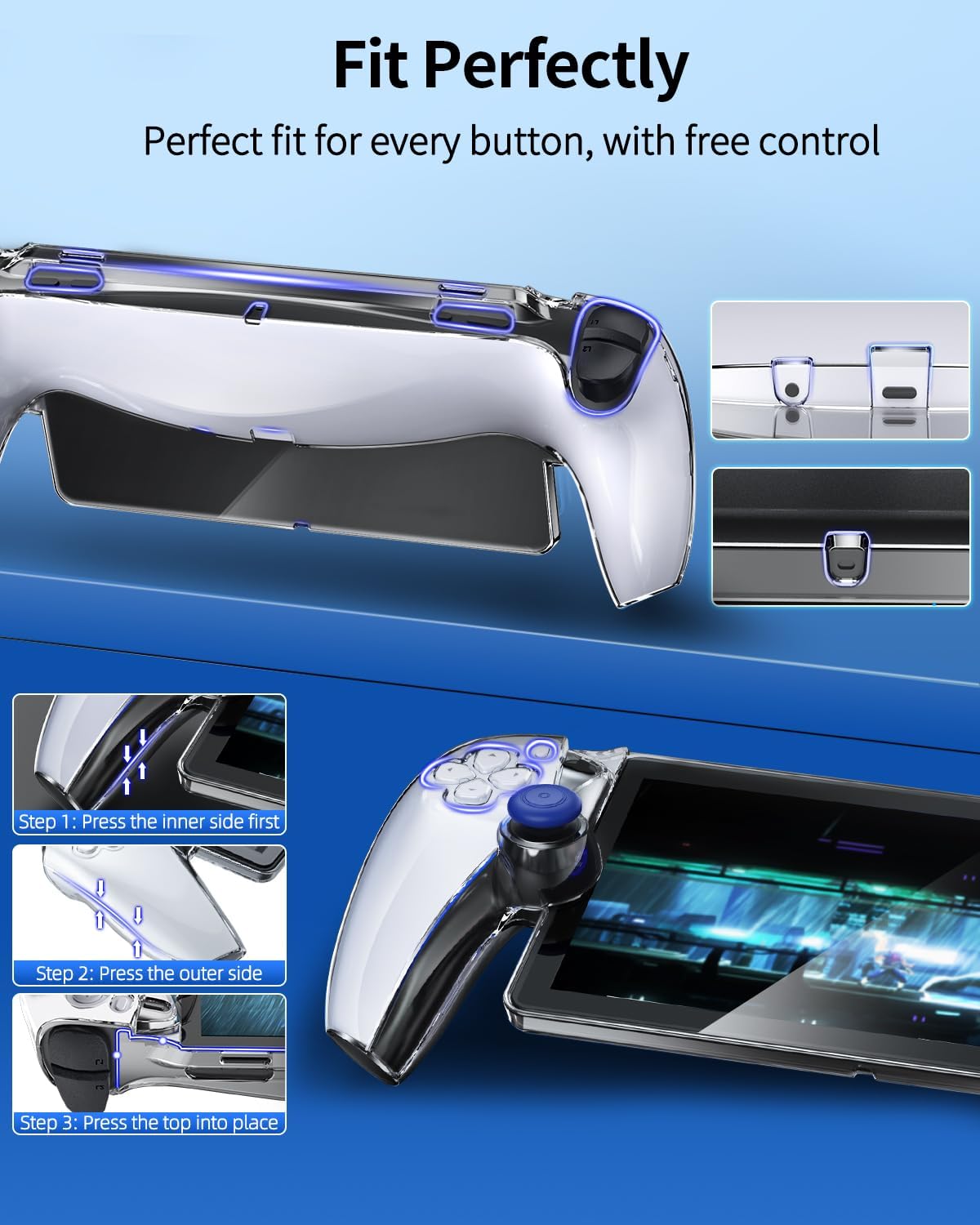 Thumbnail 2 de FYOUNG Étui de Transport et Coque de Protection pour PlayStation Portal — Kit Accessoires de Voyage et Verre Trempé