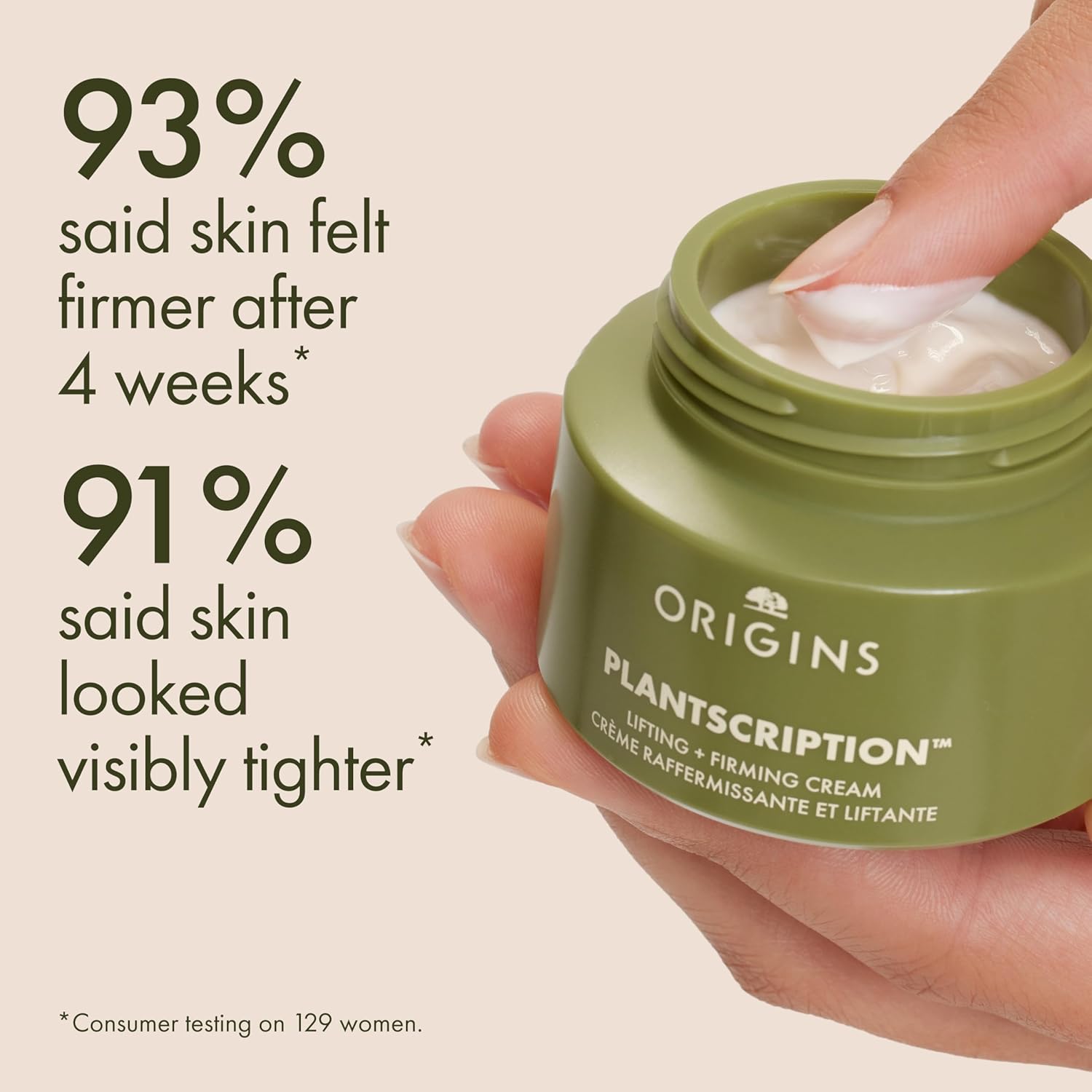 Thumbnail 2 de Origins Plantscription Lifting + Firming Peptide Moisturiser