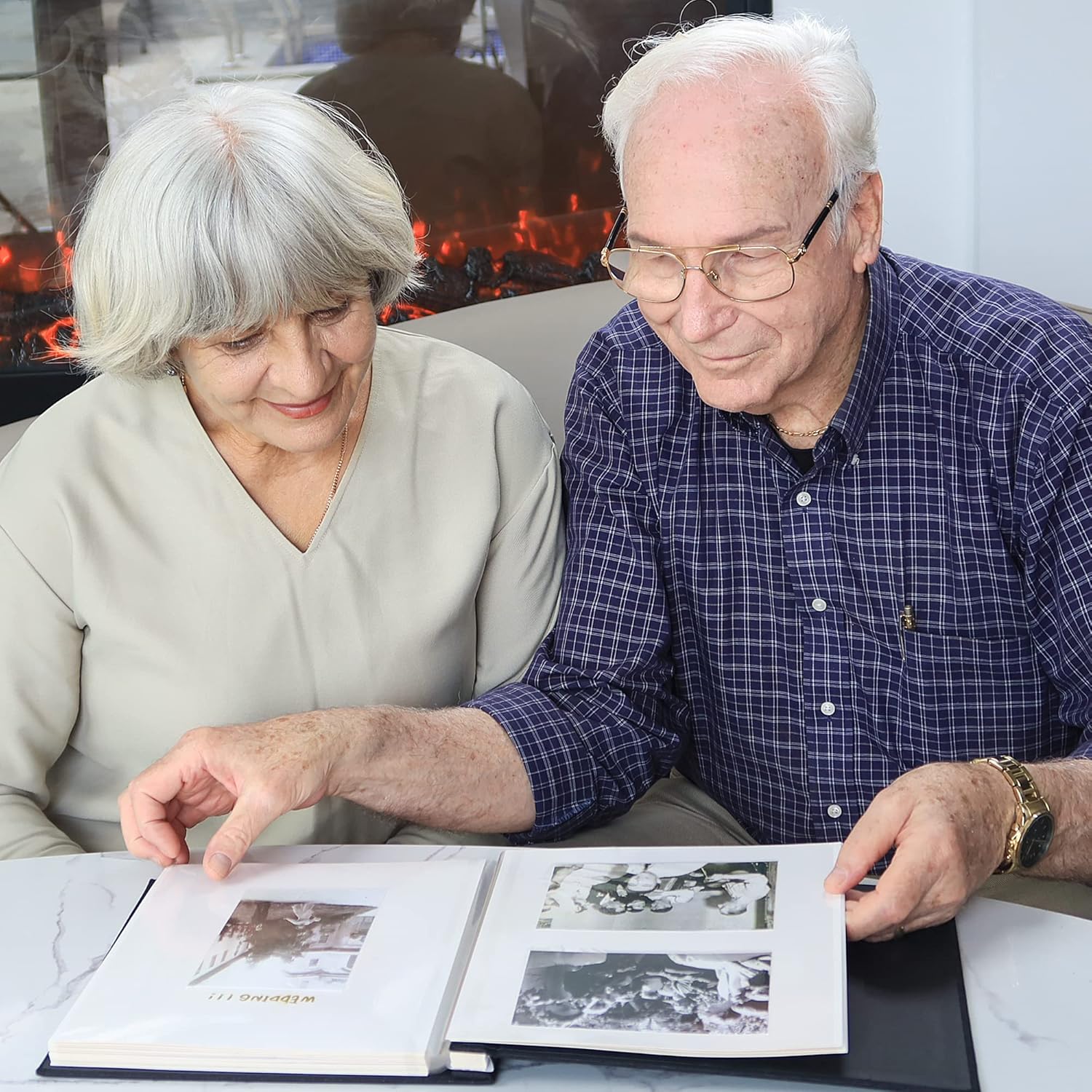 Thumbnail 6 de Vienrose Fotoalbum 28×27 cm 40 weiße Seiten 📷