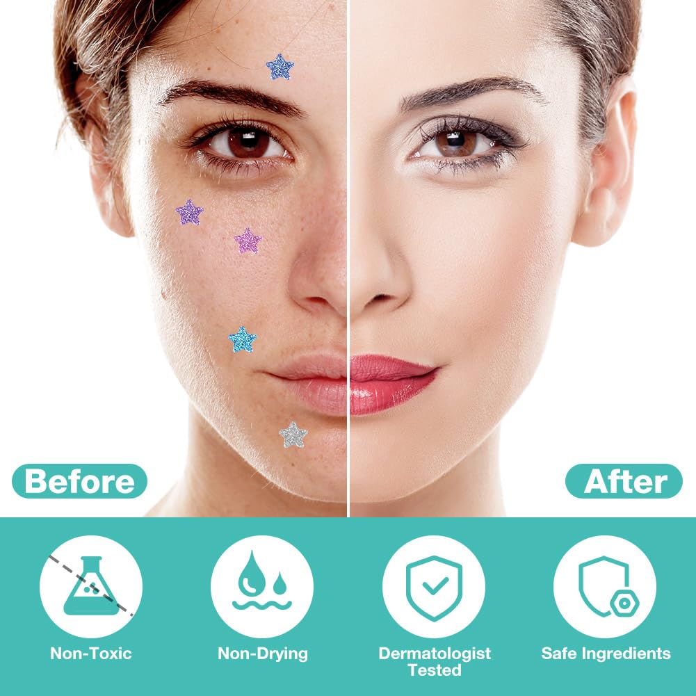 Thumbnail 2 de BUTBU 400 Sternförmige Pimple Patches – Hydrokolloid, 2-in-1 Akne Pflaster mit Salicylsäure, Teebaumöl & Centella Asiatica