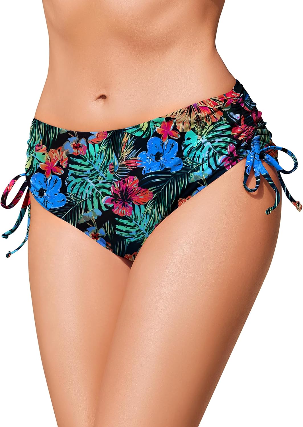 Thumbnail 6 de Ekouaer Bas de Bikini pour Femme avec Cordons latéraux – Taille Moyenne réglable (S-XXL)