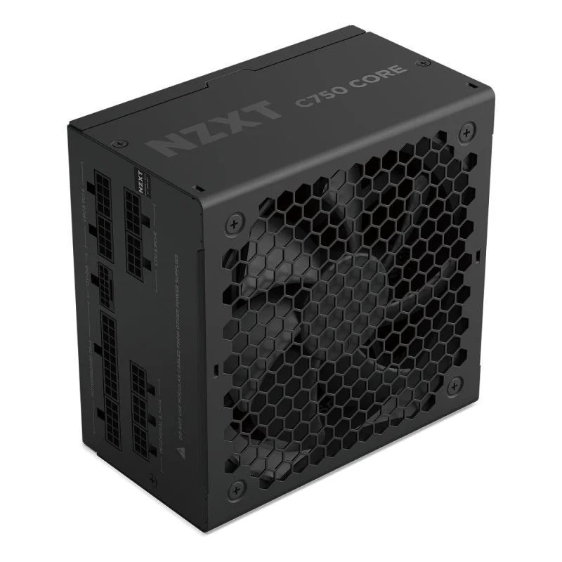 Detalle de NZXT C750 Core Gold: fuente modular de 750 W con certificación 80 PLUS Gold