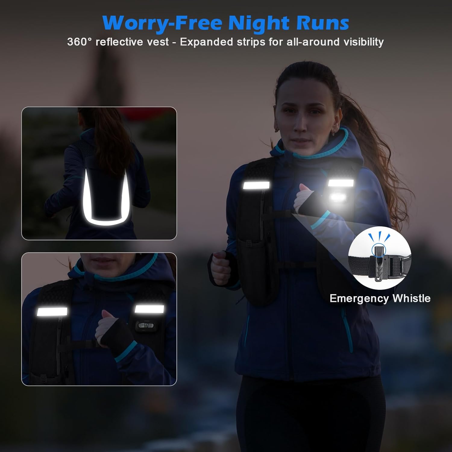 Thumbnail 6 de Nextyu Gilet Running con borraccia 500 ml e LED