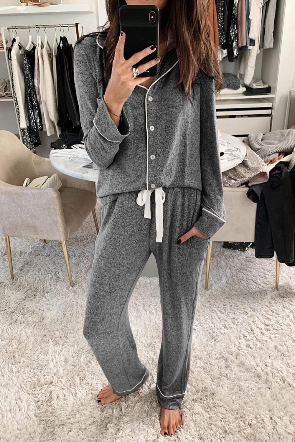 Thumbnail 1 de Aamikast Women's Pajama Set 60% Polyester