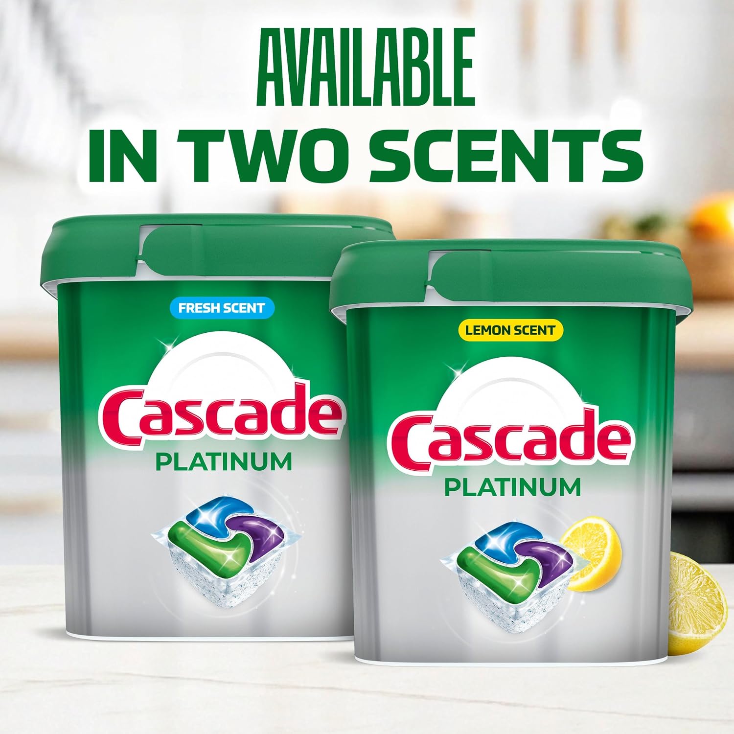 Detalle de Cascade Platinum Dishwasher Pods, Fresh - 71-Count
