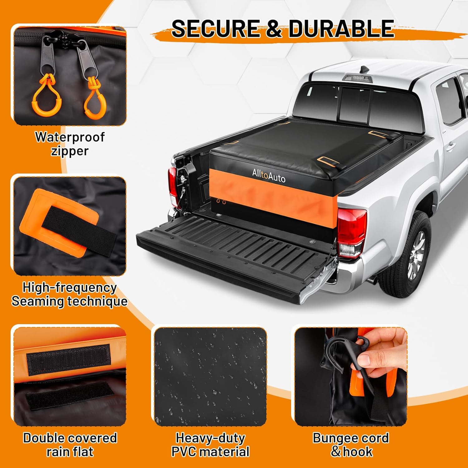 Thumbnail 3 de Jumbo 38 CuFt Truck Bed Cargo Bag: 100% Waterproof Heavy-Duty Storage for Full-Size Trucks