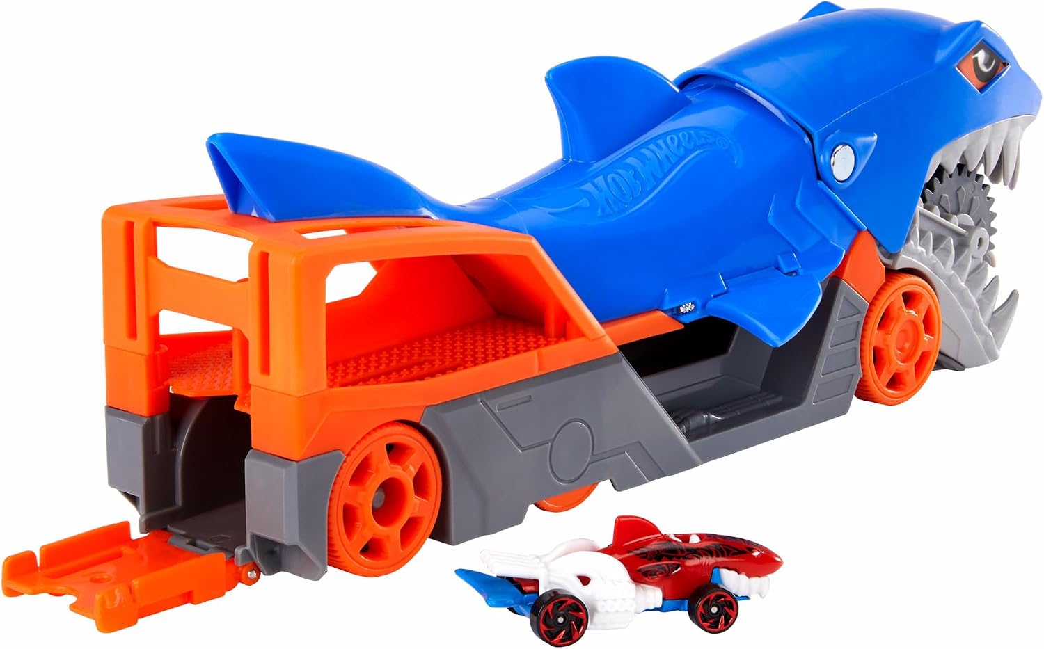 Thumbnail 6 de Hot Wheels GVG36 Hungriger Hai-Transporter-Set – 1:64 mit 1 Fahrzeug