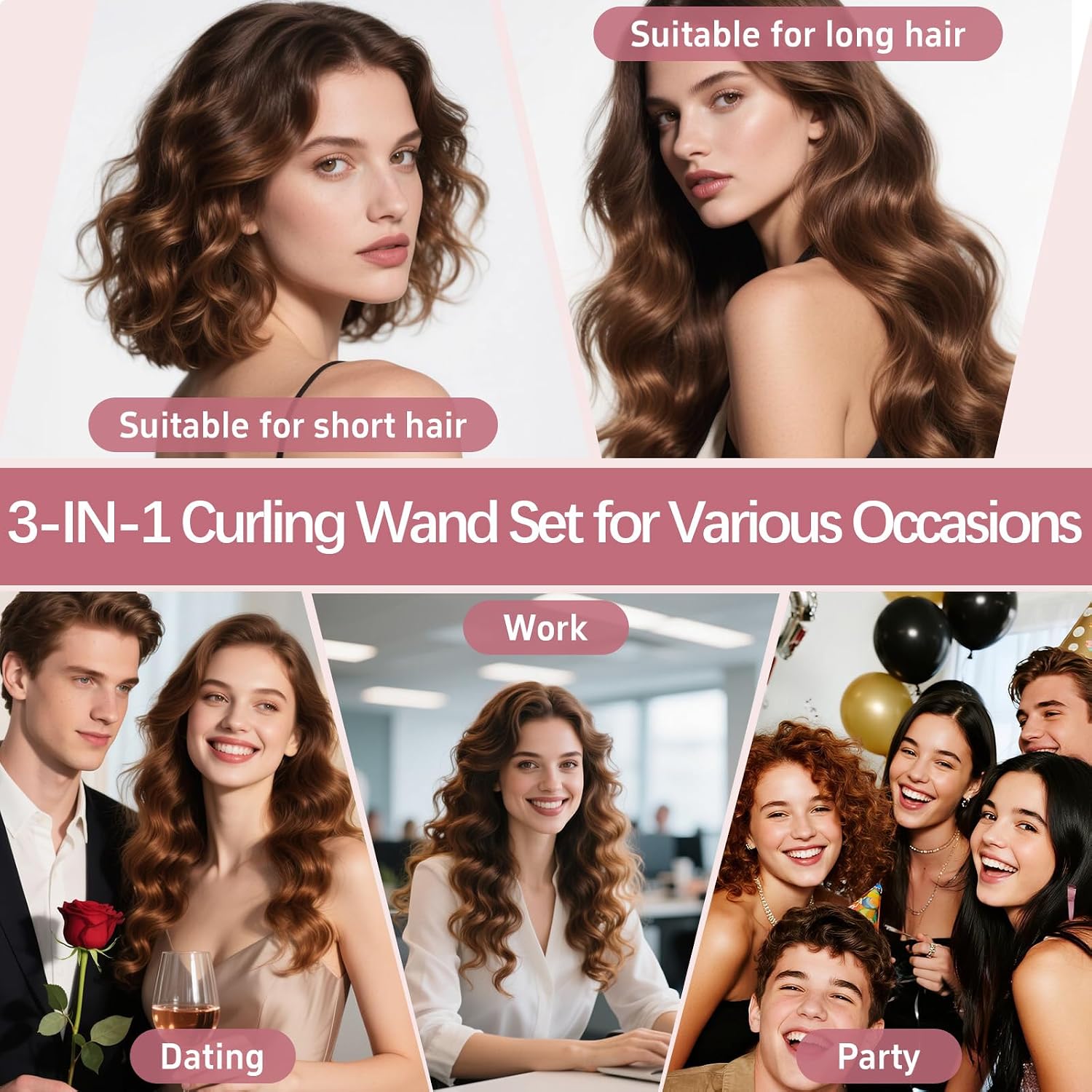 Thumbnail 6 de Curling Iron Set with Ceramic-Tourmaline Coating