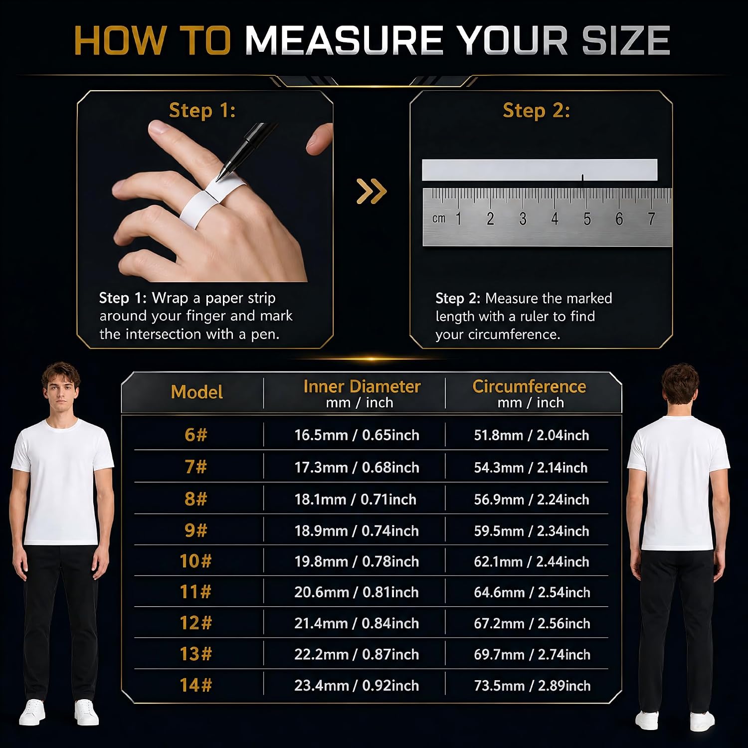 Detalle 2 de ZBNMY Smart Ring, Black Size 8, Sleep Tracking, IP68 Waterproof, 5–7-Day Battery