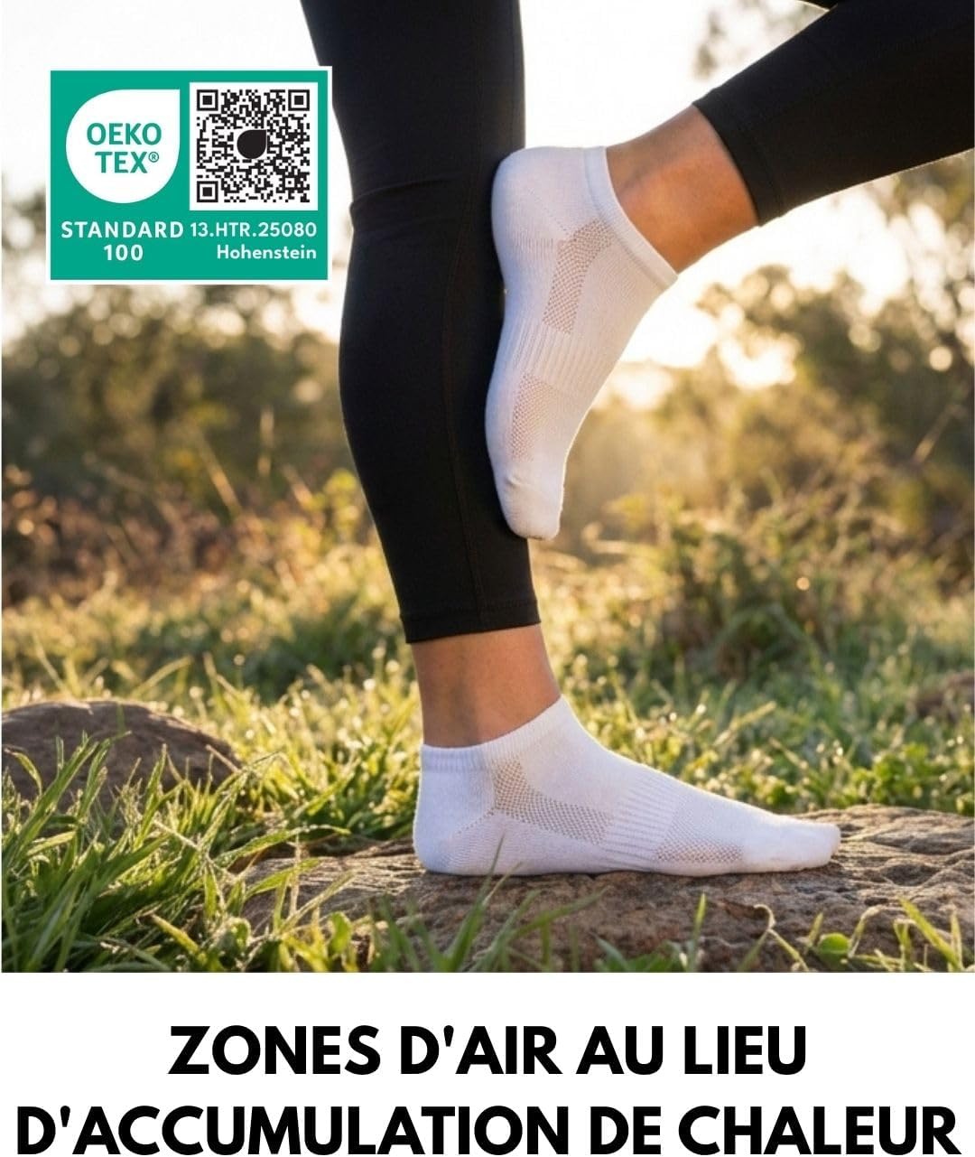 Thumbnail 6 de 10 Paires Chaussettes Basses Homme Femme – Mesh respirant et confort premium