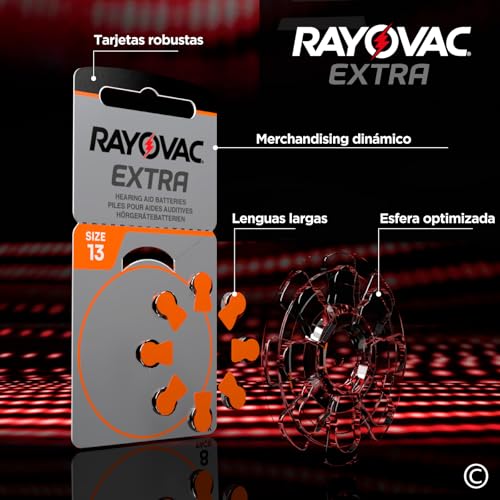Detalle 1 de Rayovac Extra 13 Audífono Baterías 10-Pack