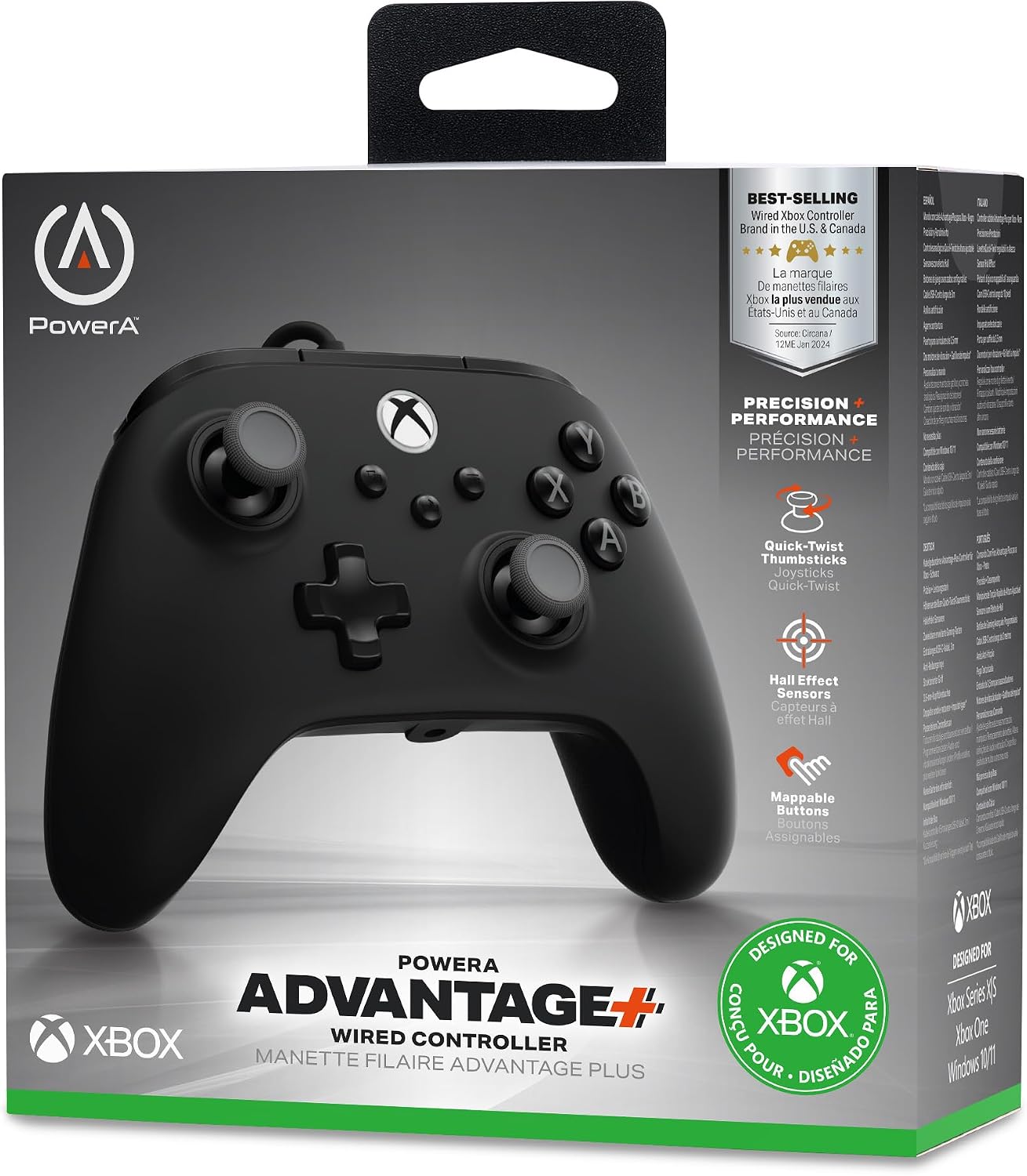 Detalle 2 de PowerA XBGP0439-01 アドバンテージプラス有線コントローラー Xbox Series X|S対応・ブラック