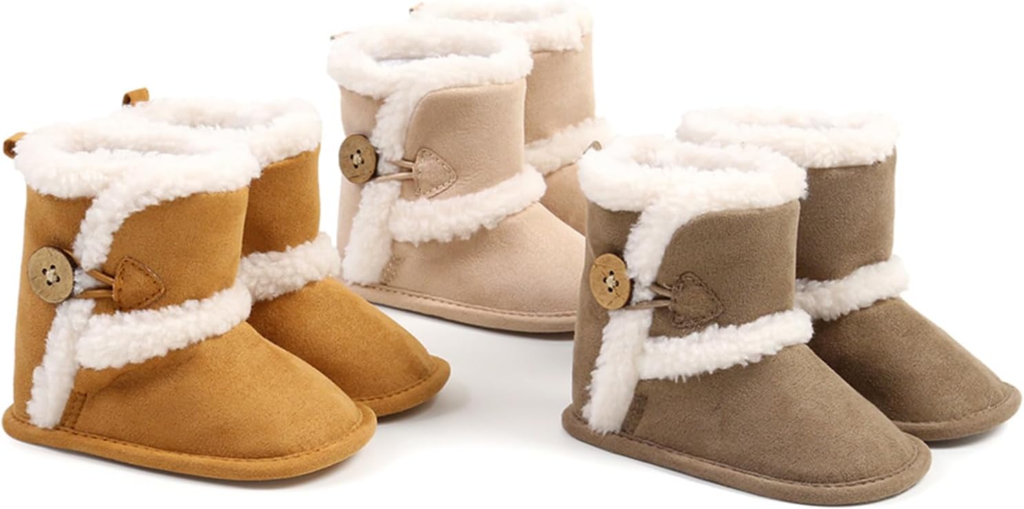Thumbnail 6 de Outfit Spring Baby Winter Warm Fleece Bootie: Non-Slip Prewalker Shoes for Newborns to 18 Months