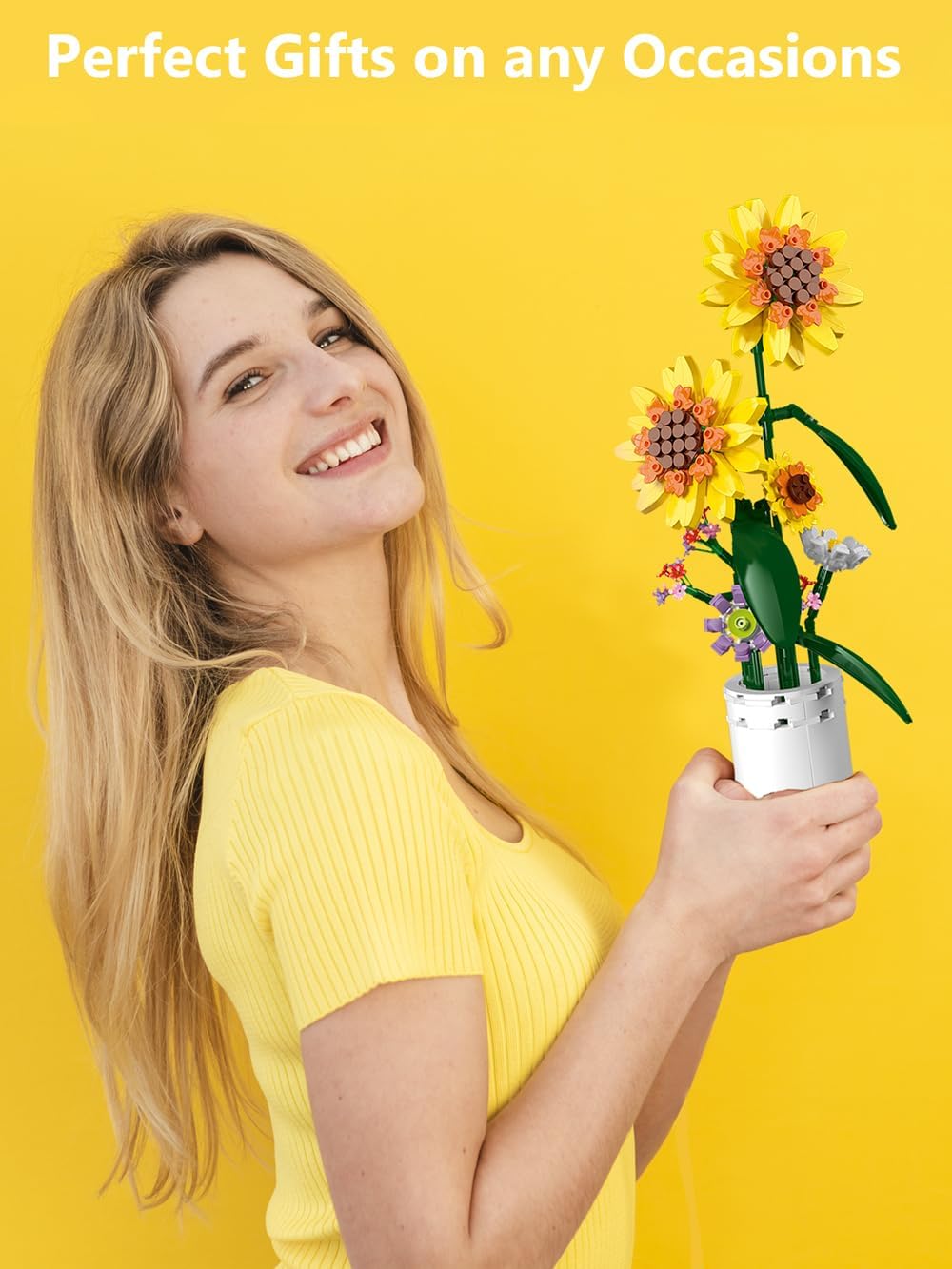 Thumbnail 4 de AMSHINE Sonnenblumen Baustein Set 🌻